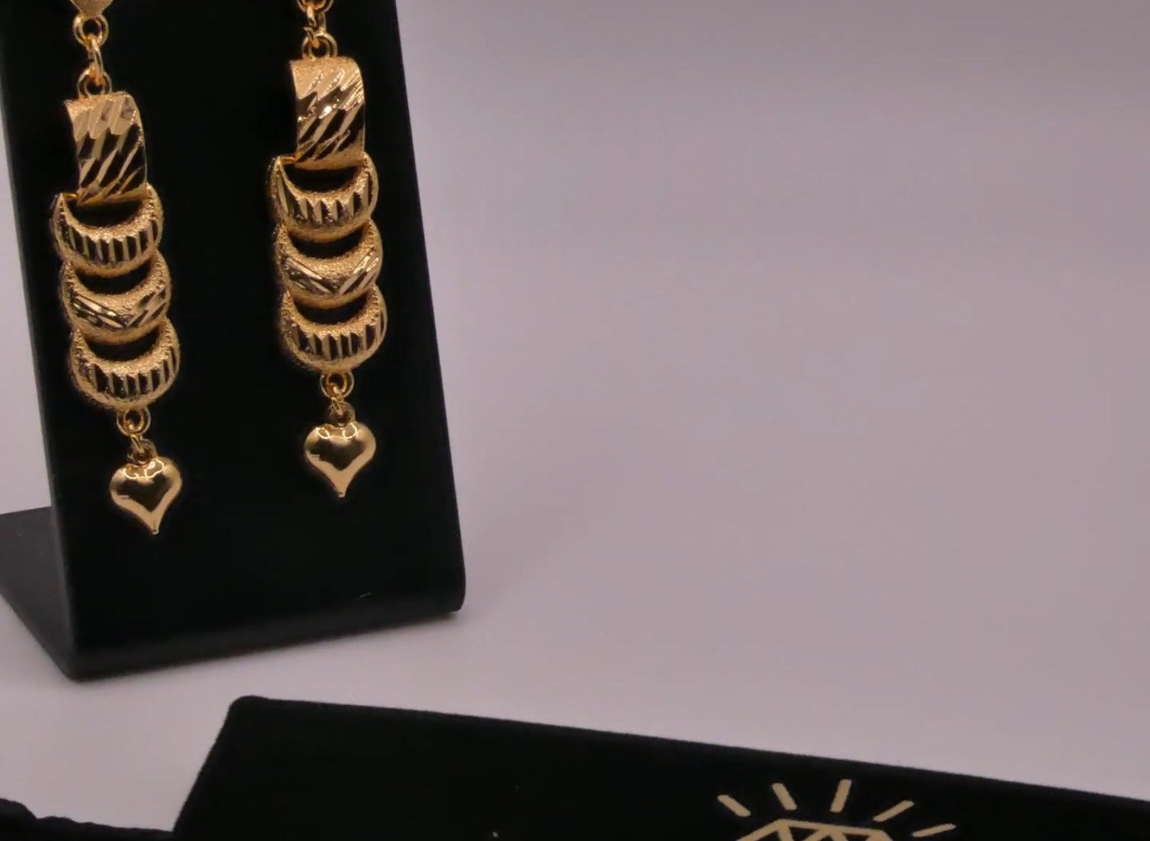 Stainless steel dangle earrings